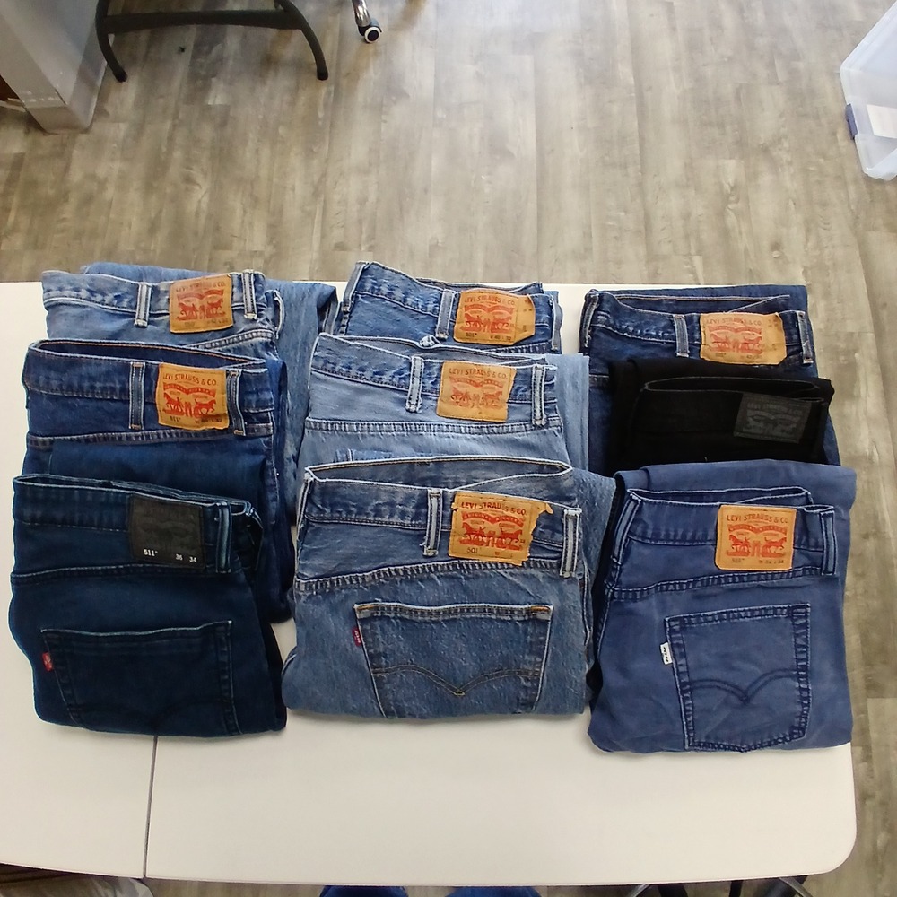 Grade A Wholesale 9pc Levis Mens Jeans Sizes‎ 31-44 Reseller Lot Premium Lot